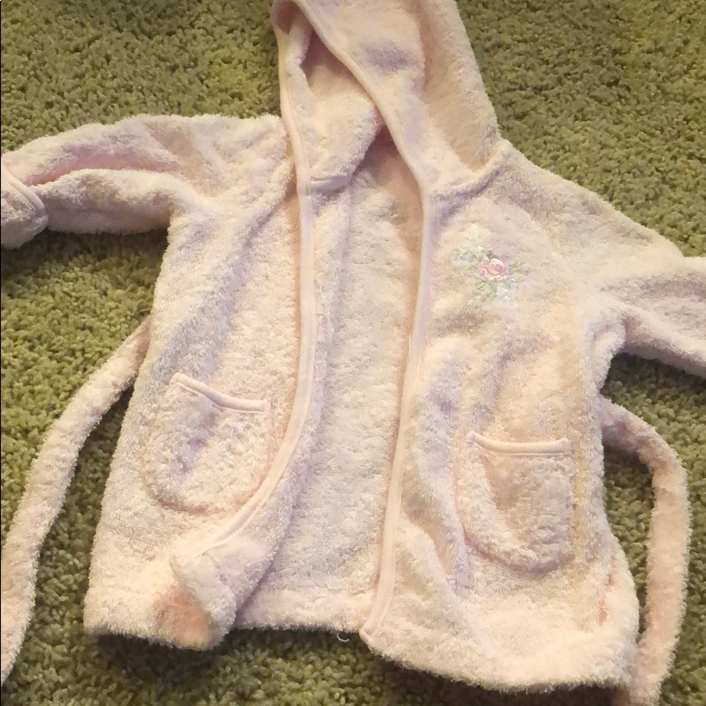 Pink bath robe